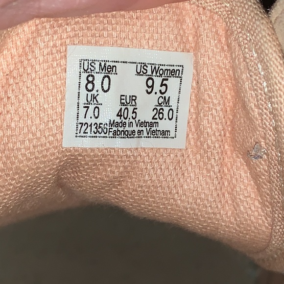 Vans Old Skools Sepia Rose All Leather Tennis Shoe - Picture 7 of 7